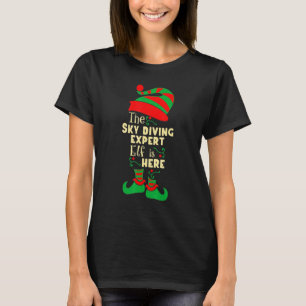 Lustiger Himmelstauch-Experten-Elch-Weihnachts-Mat T-Shirt