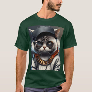Lustiger Hip-Hop-Musikproduzent Rapper Katze vinta T-Shirt