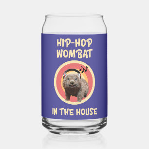 Lustiger Hip-Hop-Wombat im Haus Dosenglas