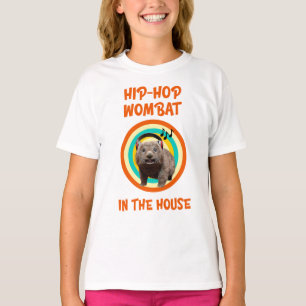 Lustiger Hip-Hop-Wombat im Haus T-Shirt