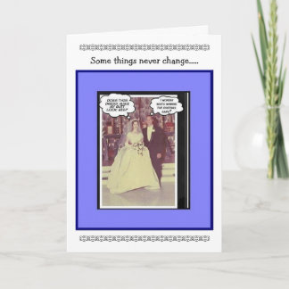 Lustiger Hochzeitstag - Vintage Karte