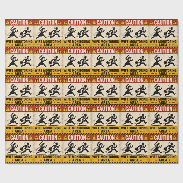 Lustiger Hochzeitswitz  Geschenkpapier (Flach)