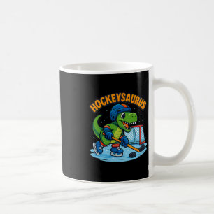 Lustiger Hockey-Dinosaurier Eishockey Kinder  Kaffeetasse
