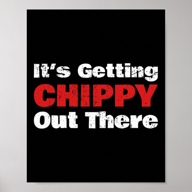 Lustiger Hockey - Es wird chippy da draußen - Hoc Poster (Vorne)