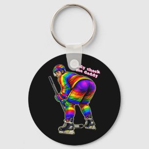 Lustiger Hockey-Fan - Schwule Eishockey Schlüsselanhänger