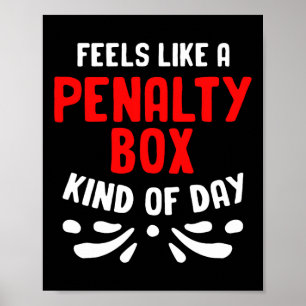 Lustiger Hockey fühlt sich wie ein Strafbank Hocke Poster