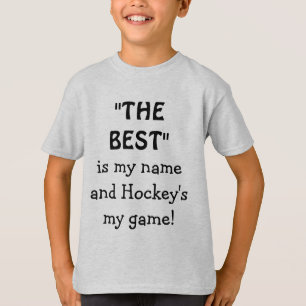 Lustiger Hockey-Spieler Sport T-Shirt