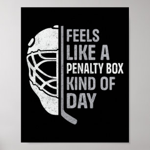 Lustiger Hockeyspieler fühlt sich wie eine Art Str Poster