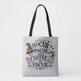Lustiger Hokuspokus Ich brauche Kaffee Hexe Tasche