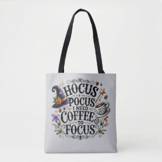 Lustiger Hokuspokus Ich brauche Kaffee Hexe Tasche
