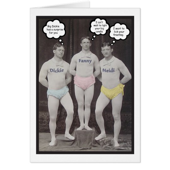 Lustiger homosexueller Geburtstag Karte