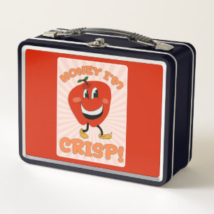 Lustiger Honey Crisp Cartoon-Charakter Lecker Kuns Metall Brotdose