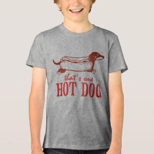 Lustiger Hot Dog Würstchen Tri-Blend Shirt