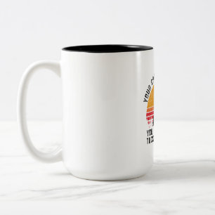Lustiger Huhn-Hahn-Bauer, den Ihr verrücktes sich Zweifarbige Tasse