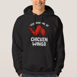 Lustiger Hühnchenflügel-Liebhaber Du Hattest Mich  Hoodie