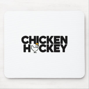 Lustiger Hühner-Jockey-Stacked-Repeat-Spaß-Gag-Mem Mousepad