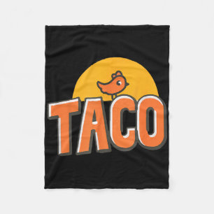 Lustiger Hühner-Meme Trendiger Taco Trump immer Hu Fleecedecke
