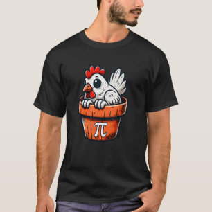 Lustiger Hühner Pot Pi Tag 3.14 Pi Symbol Mathe Le T-Shirt