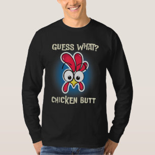 Lustiger Hühner-Spruch Errate Was ist Farm Hahn T-Shirt