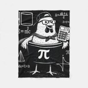 Lustiger Hühner-Topf-Rechner Mathematik-Lehrer Fleecedecke
