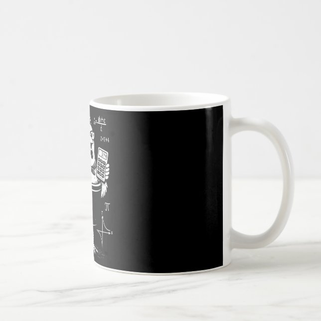 Lustiger Hühner-Topf-Rechner Mathematiklehrer  Kaffeetasse (Rechts)