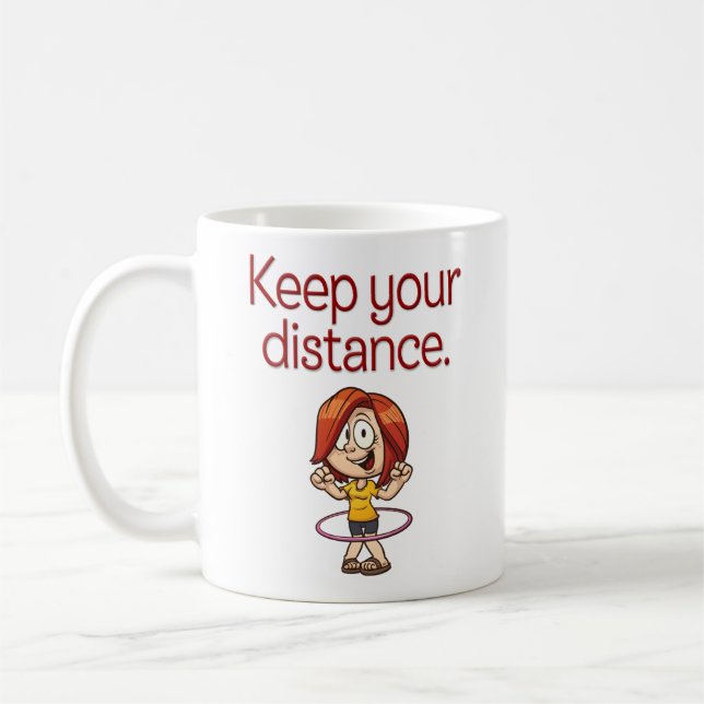 Lustiger Hula Band-Cartoon "behalten Ihren Kaffeetasse (Links)