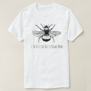 Lustiger Hummel-Biene Buzzy im Augenblick T - T-Shirt