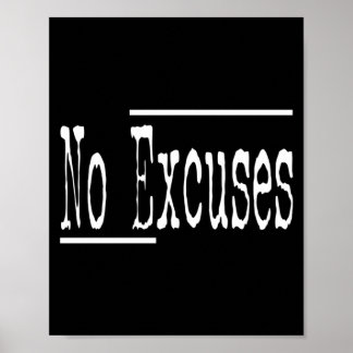 Lustiger Humor-Entschuldigungen-Gym-Workout-Athlet Poster