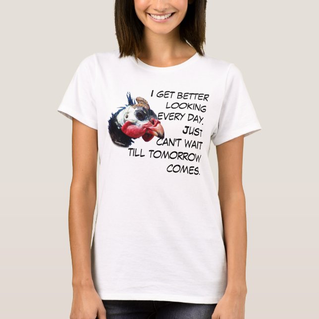 Lustiger humorvoller erhaltener schönerer Text T-Shirt (Vorderseite)