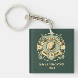 Lustiger humorvoller Golf-Spruch, benutzerdefinier Schlüsselanhänger