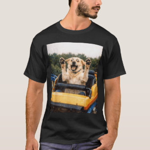 Lustiger Hund Achterbahn Meme Alberne Grafik T-Shirt