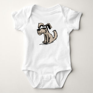 Lustiger Hund Baby Strampler