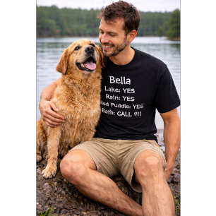 Lustiger Hund Benutzerdefinierter Hunde Name See J T-Shirt
