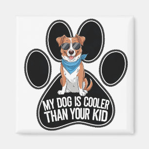 Lustiger Hund-Design: 'Mein Hund ist cooler als de Magnet