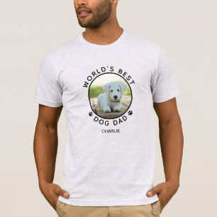 Lustiger Hund Foto Name Schwarze Pfotenabdrücke Pe T-Shirt