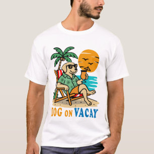Lustiger Hund im Urlaub T-Shirt Süßer Sommer