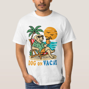 Lustiger Hund im Urlaub T-Shirt Süßer Sommer