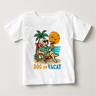 Lustiger Hund im Urlaub T-Shirt Süßer Sommer