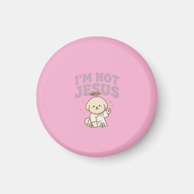 lustiger Hund Jesus Meme Ästhetik Magnet (Vorne)