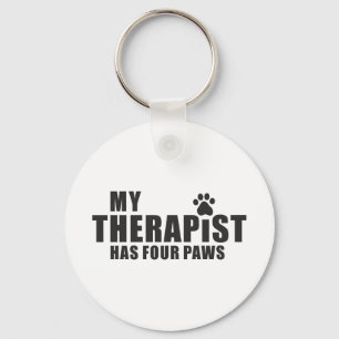 Lustiger Hund Mama Papa Geschenk! Mein Therapeut h Schlüsselanhänger