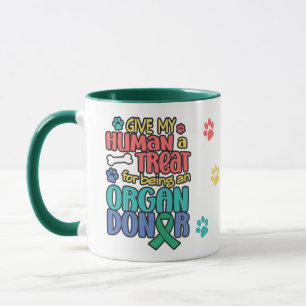 Lustiger Hund Organ-Spenden-Bewusstseins-Kaffee-Be Tasse