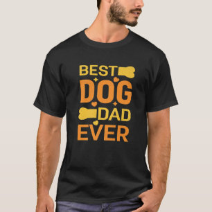 Lustiger Hund Papa Vintage Vatertag Cool Retro T T-Shirt