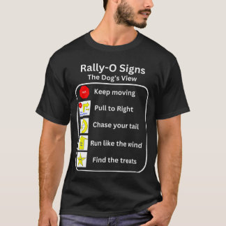 Lustiger Hund Rally Gehorsam Männer Frauen lustig T-Shirt