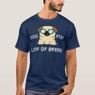 Lustiger Hund Schwein Laib Brot Liebhaber Roboter T-Shirt