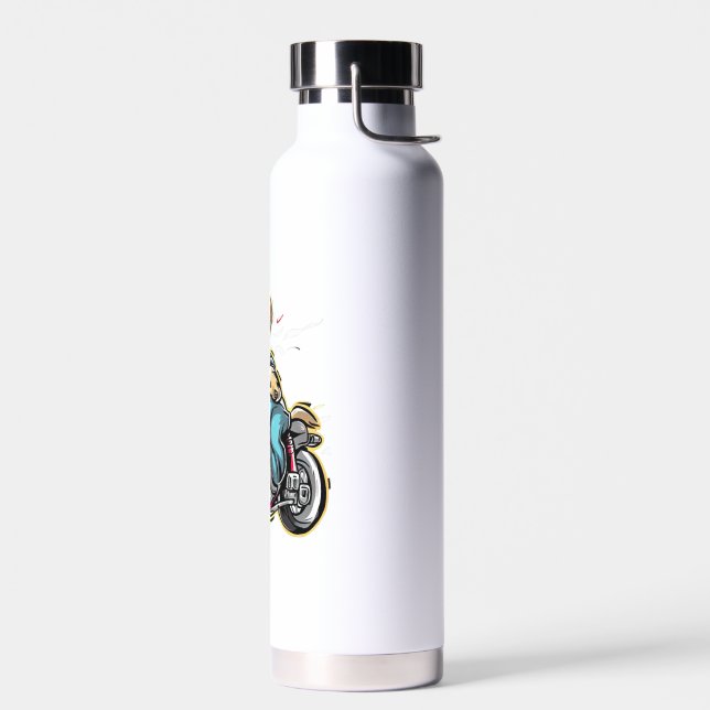 lustiger Hund Trinkflasche (Links)