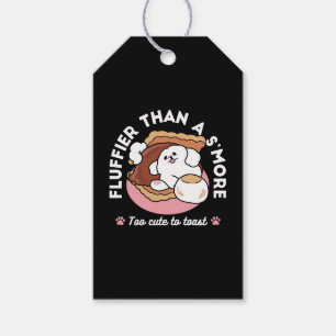 Lustiger Hund und S'more-Design – Kawaii-Haustierl Geschenkanhänger