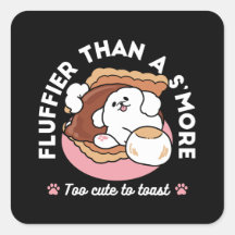 Lustiger Hund und S'more-Design – Kawaii-Haustierl