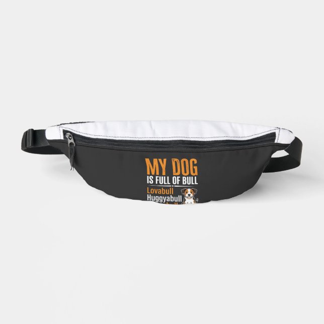 Lustiger Hund voller Stier-Design Bauchtasche (Vorderseite)