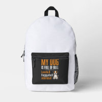 Lustiger Hund voller Stier-Design
