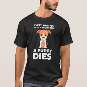 Lustiger Hunde-Gym-Motivationshund T-Shirt